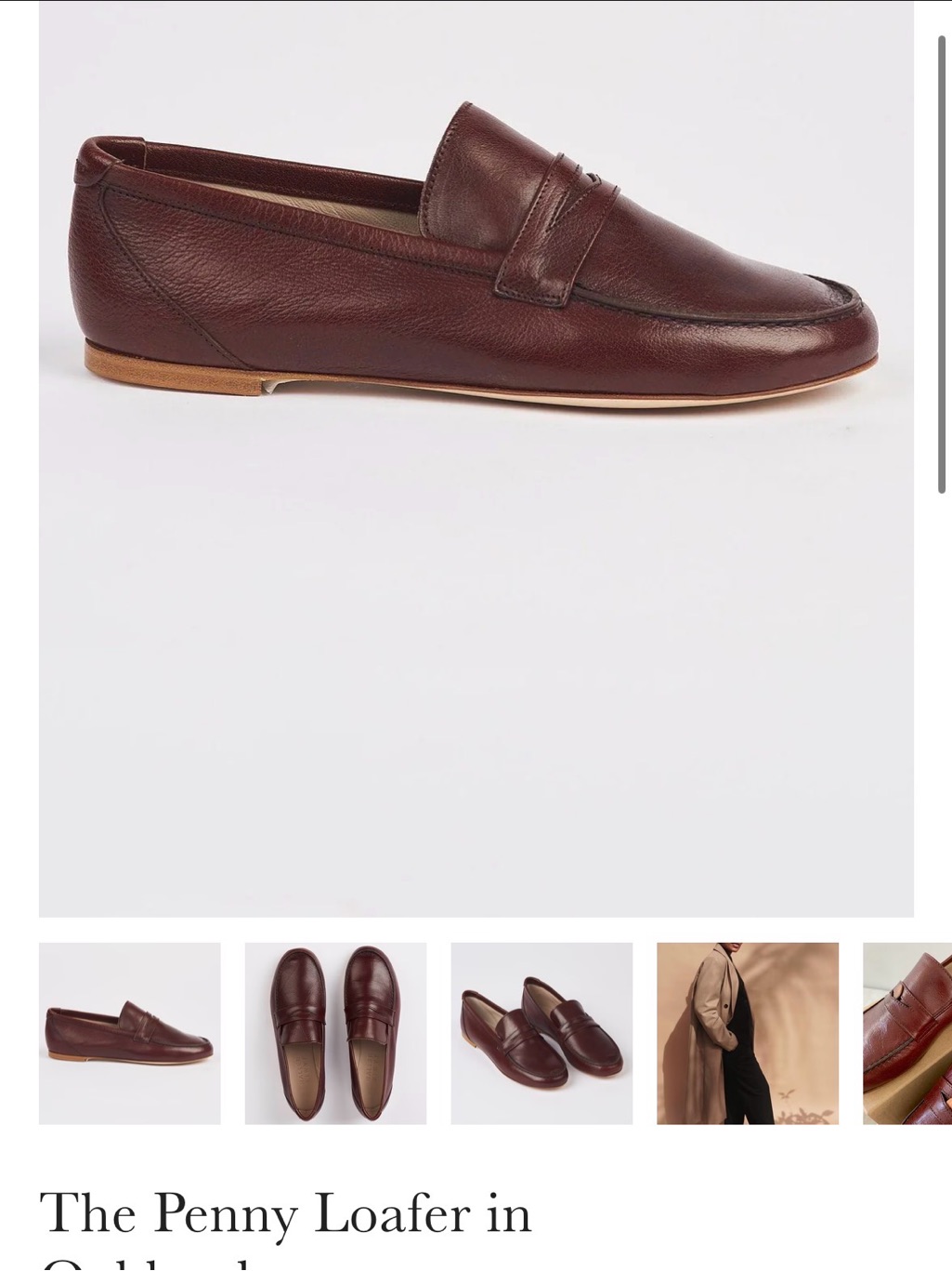 Jamie Haller Women’s Penny Loafer In Oxblood Leather